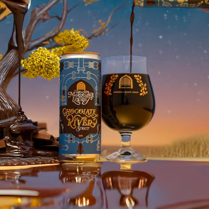 Chocolate River Stout - 12% Extraordinary Stout - Vault City - 330ml can
