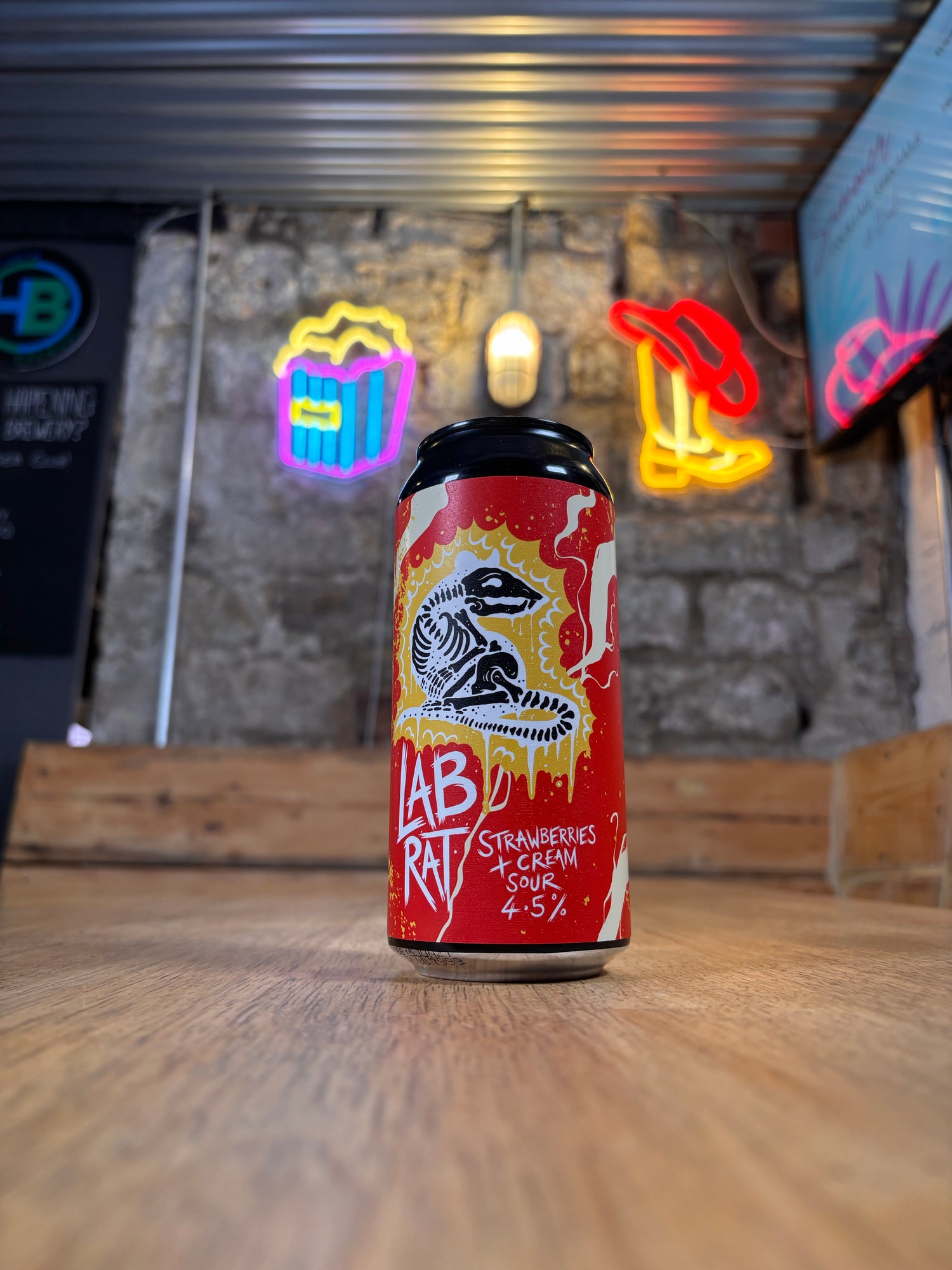 Lab Rat - 4.5% Strawberries & Cream - OSSETT - 440ml Can