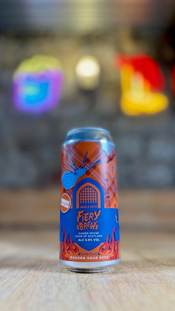 Fiery Brew - 5% Fiery Ginger Iron Brew Sour - Vault City - 440ml Can