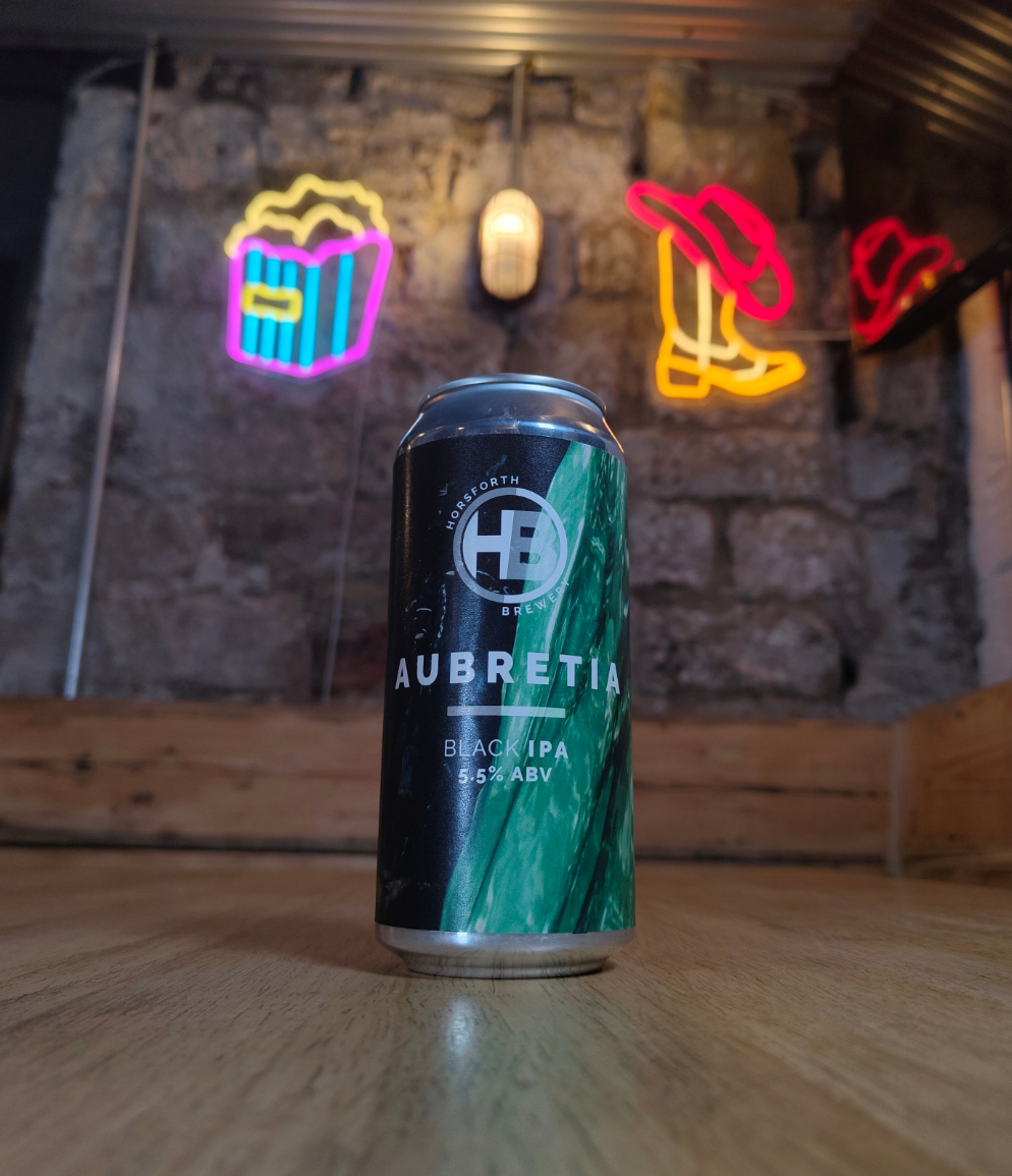 Aubretia - 5.5% Black IPA - Horsforth Brewery - 440ml Can