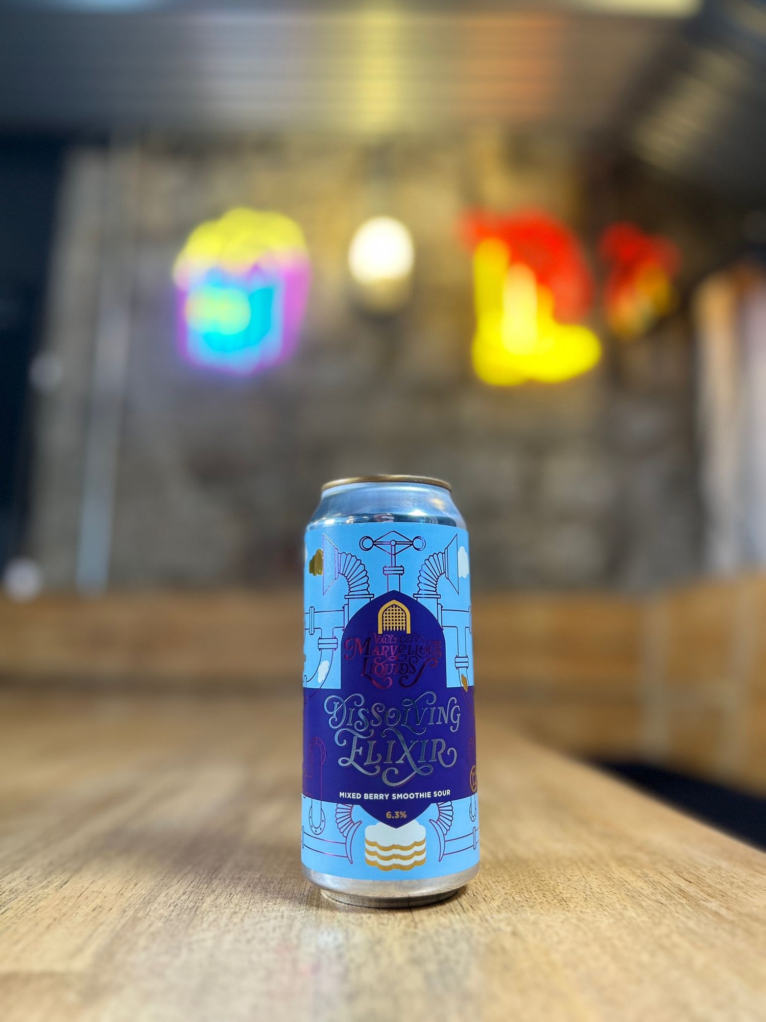 Dissolving Elixir - 6.3% Mixed Berry Smoothie Sour - Vault City - 440ml can