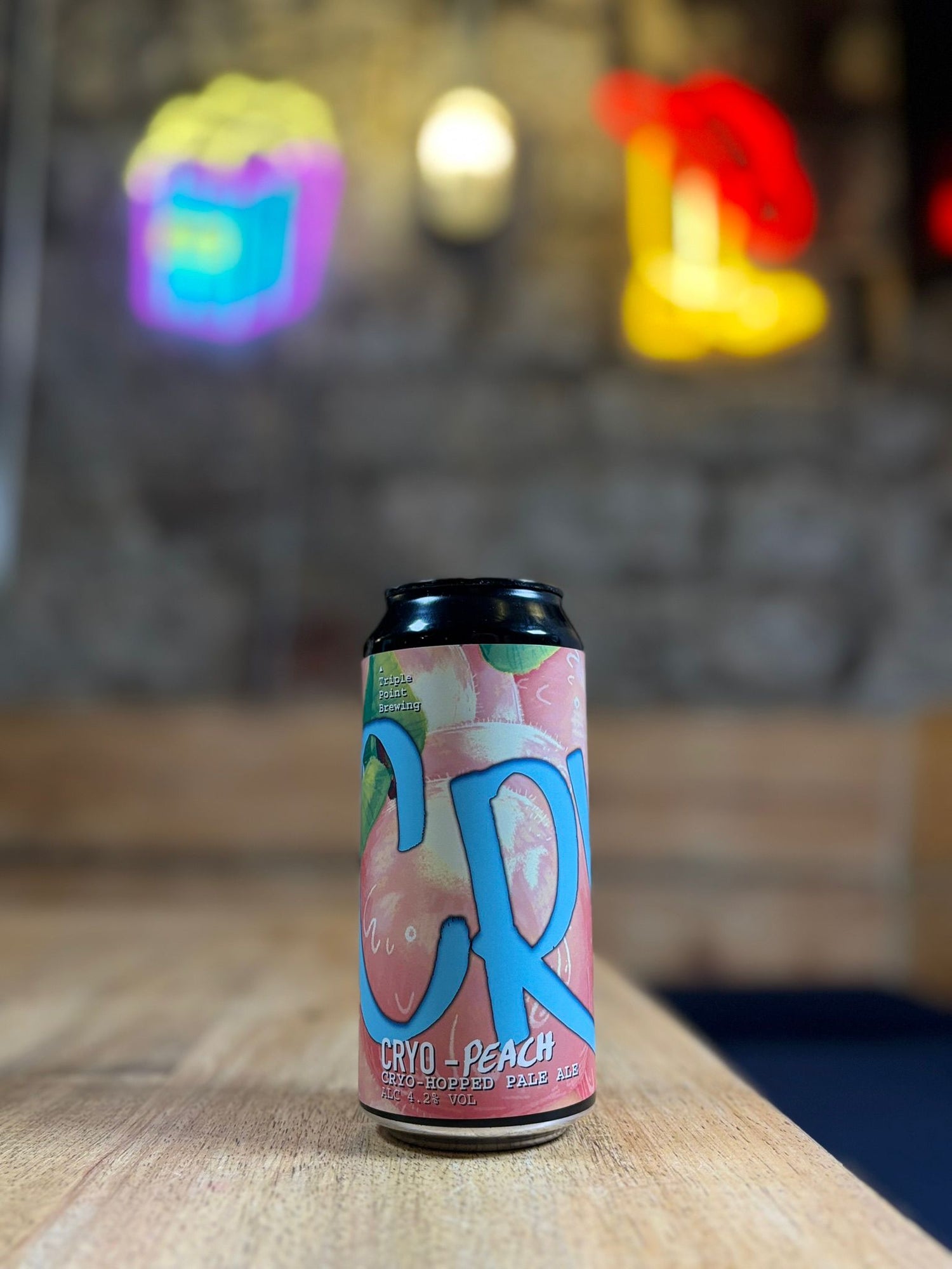 Cryo-Peach - 4.2% Peach Pale Ale - Triple Point Brewing - 440ml can