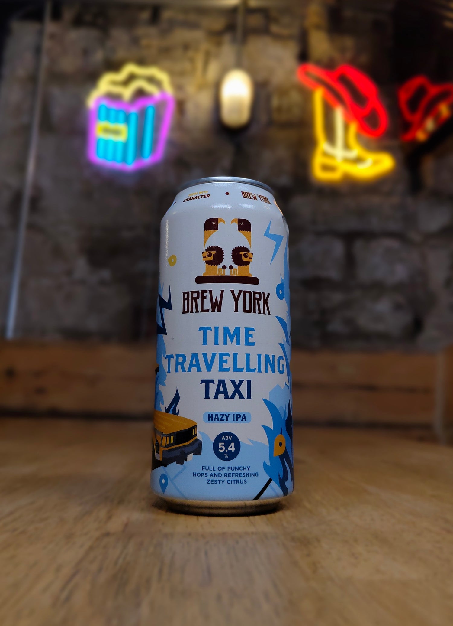 Time Travelling Taxi - 5.4% Hazy IPA - Brew York - 440ml Can