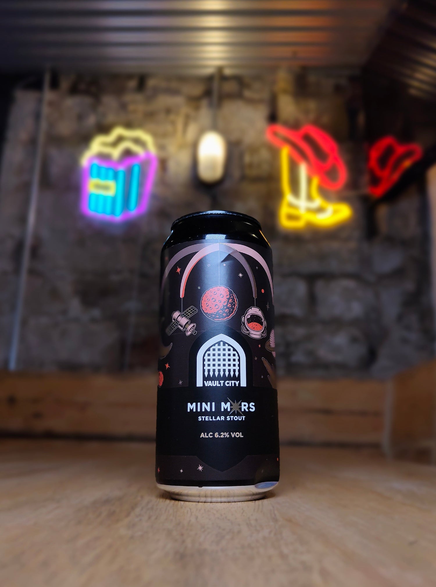 Mini M*rs - 6.2% Interstellar Milk Stout - Vault City - 440ml Can