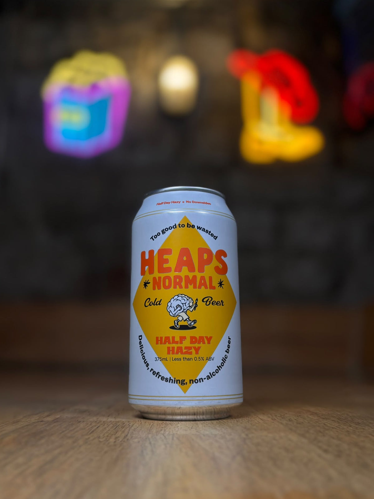 Half Day Hazy - 0.5% Hazy Pale Ale - Heaps Normal - 375ml Can
