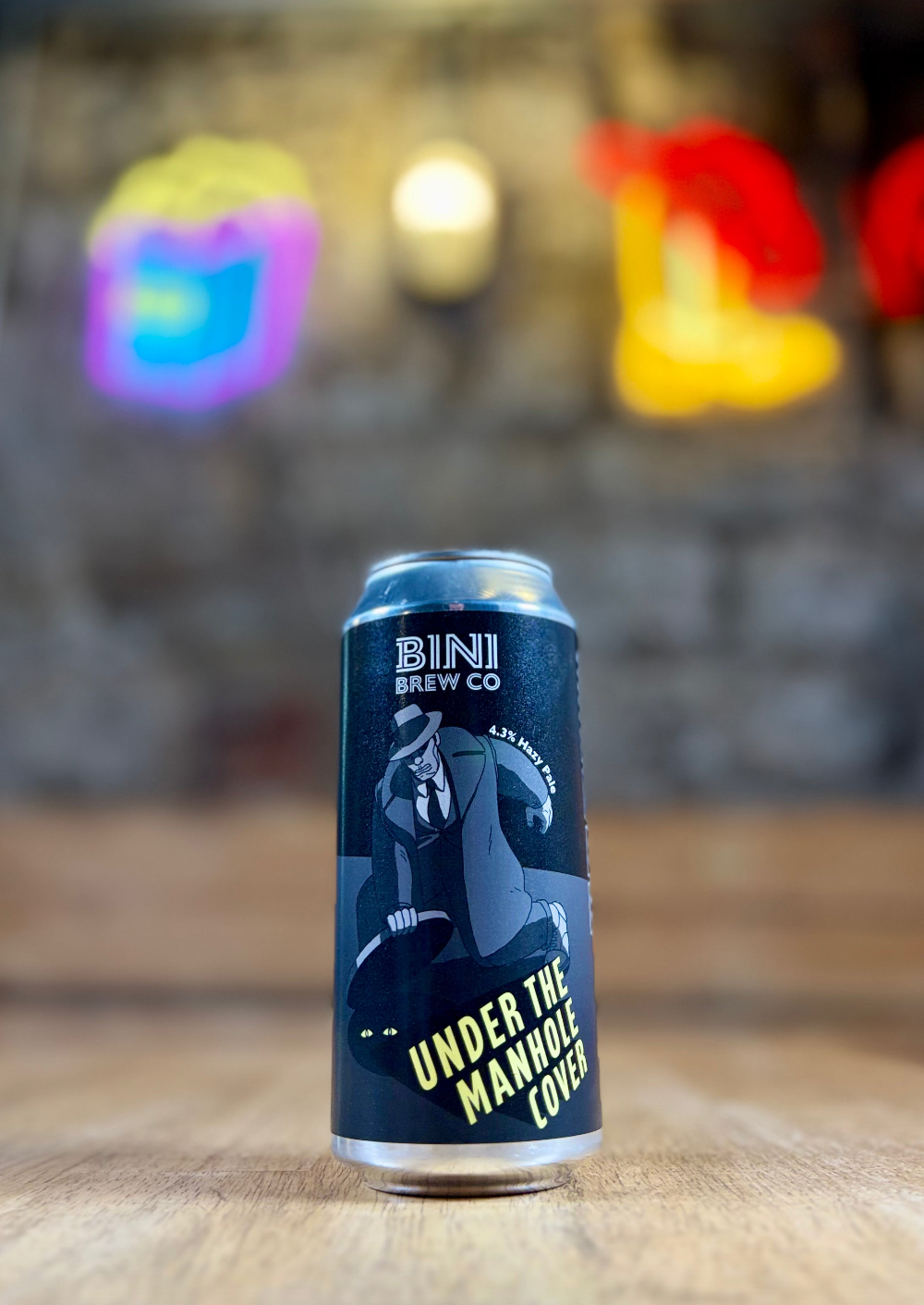 Under The Manhole Cover - 4.3% Hazy Pale - Bini Brew Co - 440ml Can