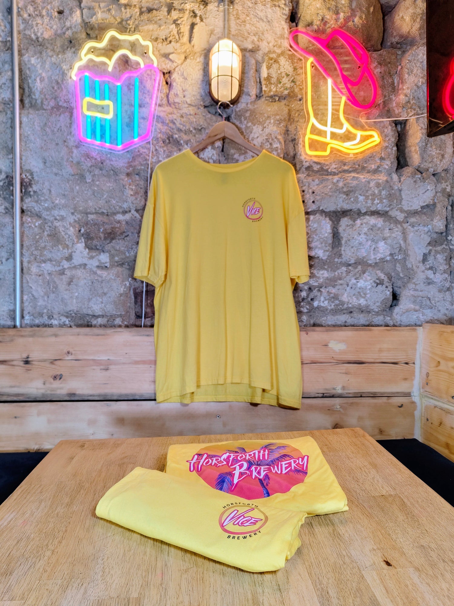 Horsforth Brewery Vice T-Shirt - Yellow