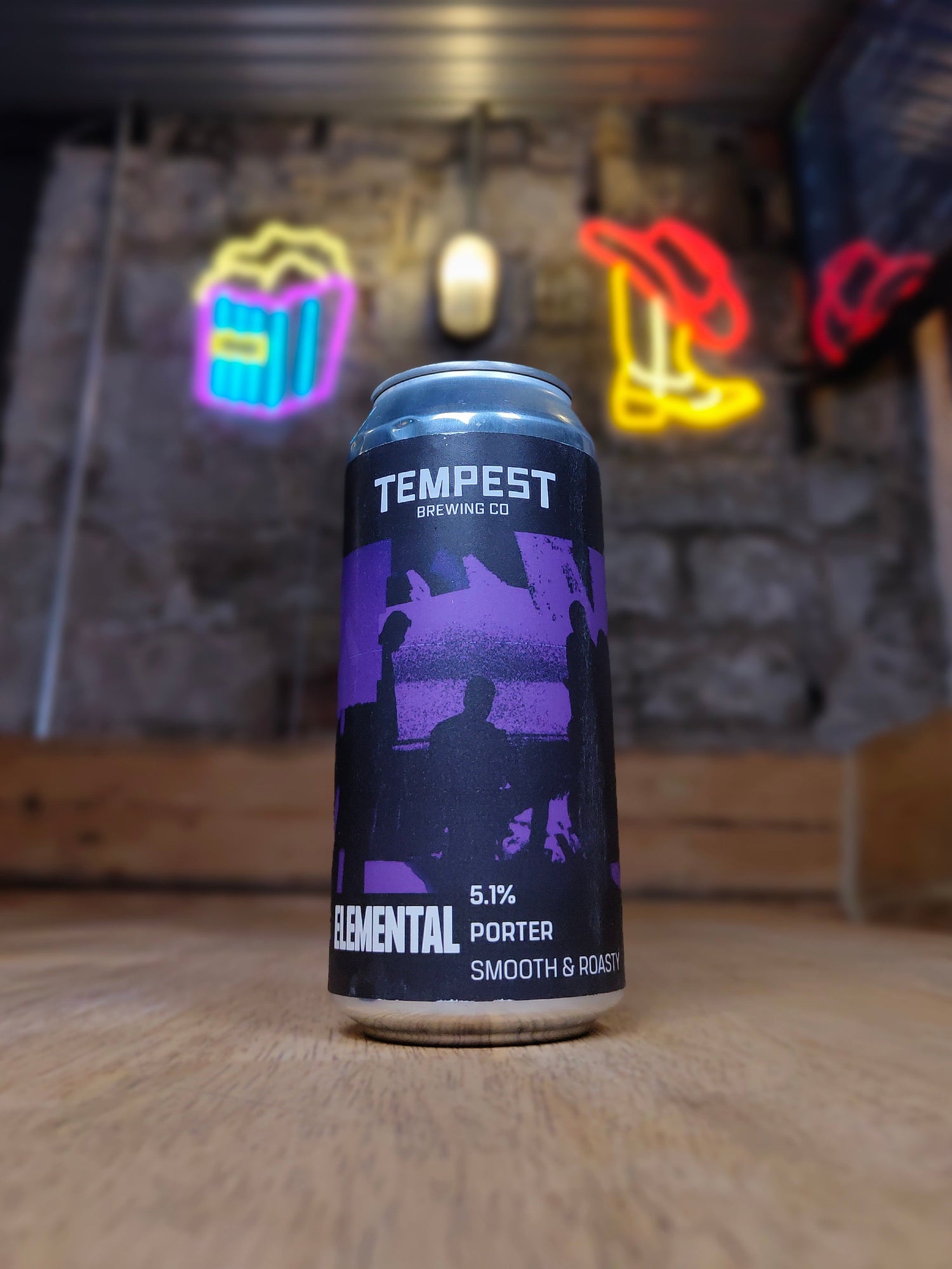 Elemental, 5.1% porter from Tempest Brewing Co in a 440ml can