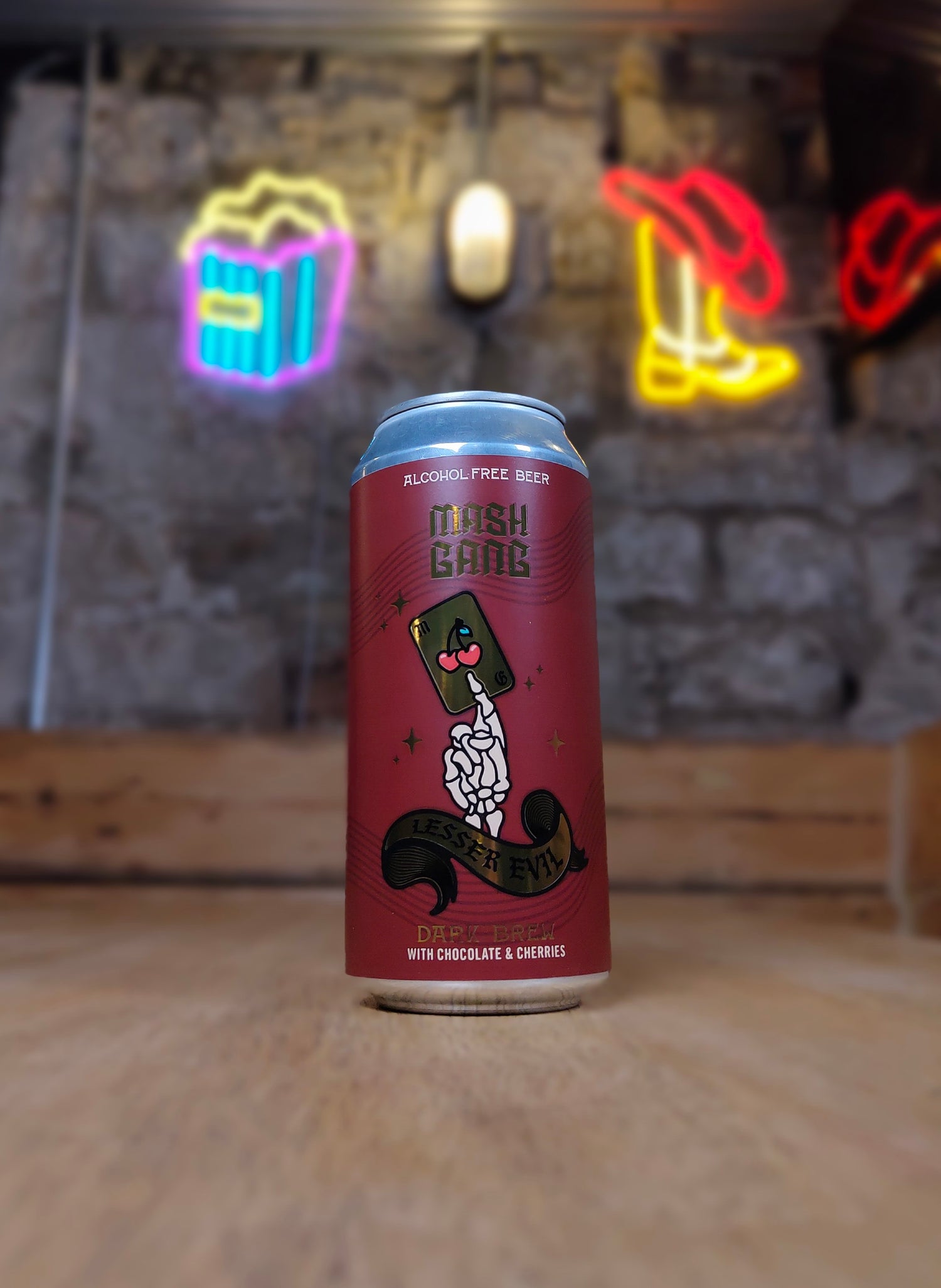 Lesser Evil - 0.5% Stout - Mash Gang - 440ml can