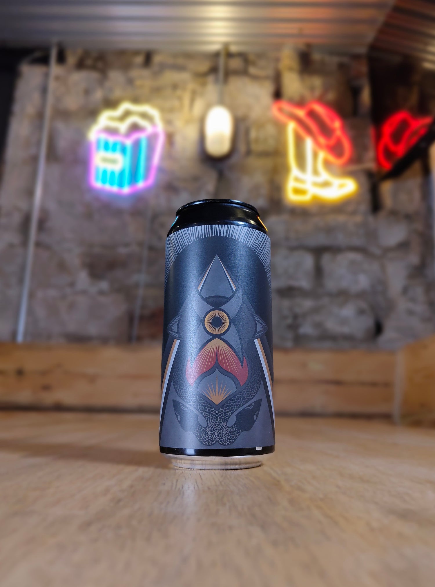 Night Ash Black - 7.4% Smoked Rye Stout - Holy Goat Brewing - 440ml Can