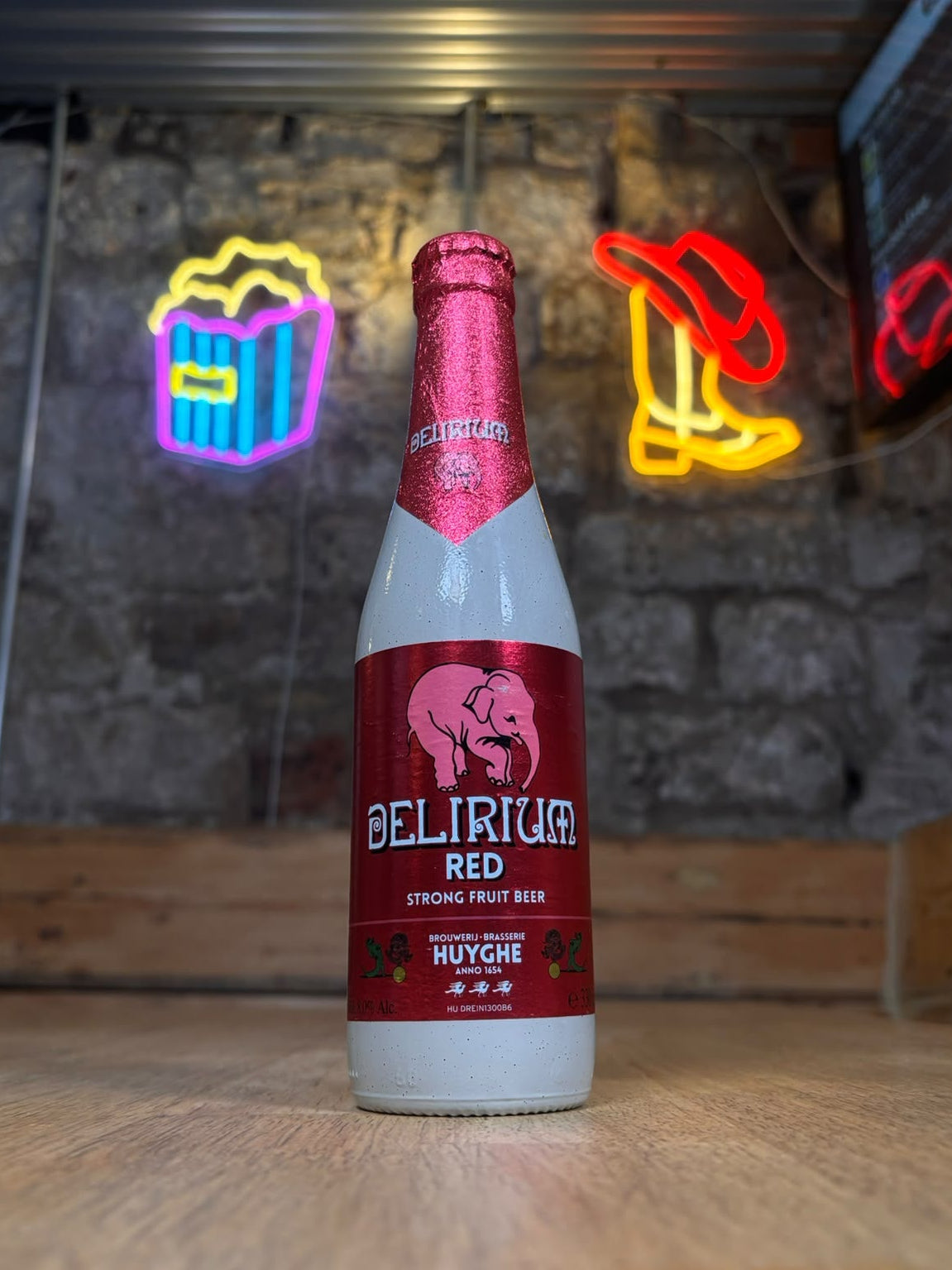 Red - 8% Cherry Fruit Beer - Delirium - 330ml Bottle