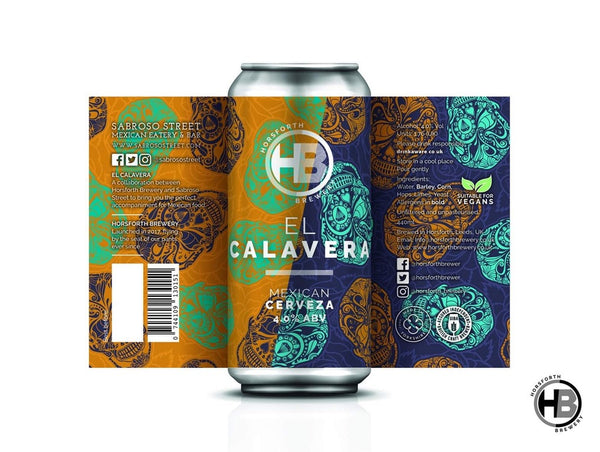 El Calavera - 4% Mexican Cerveza - Horsforth Brewery - 440ml Can