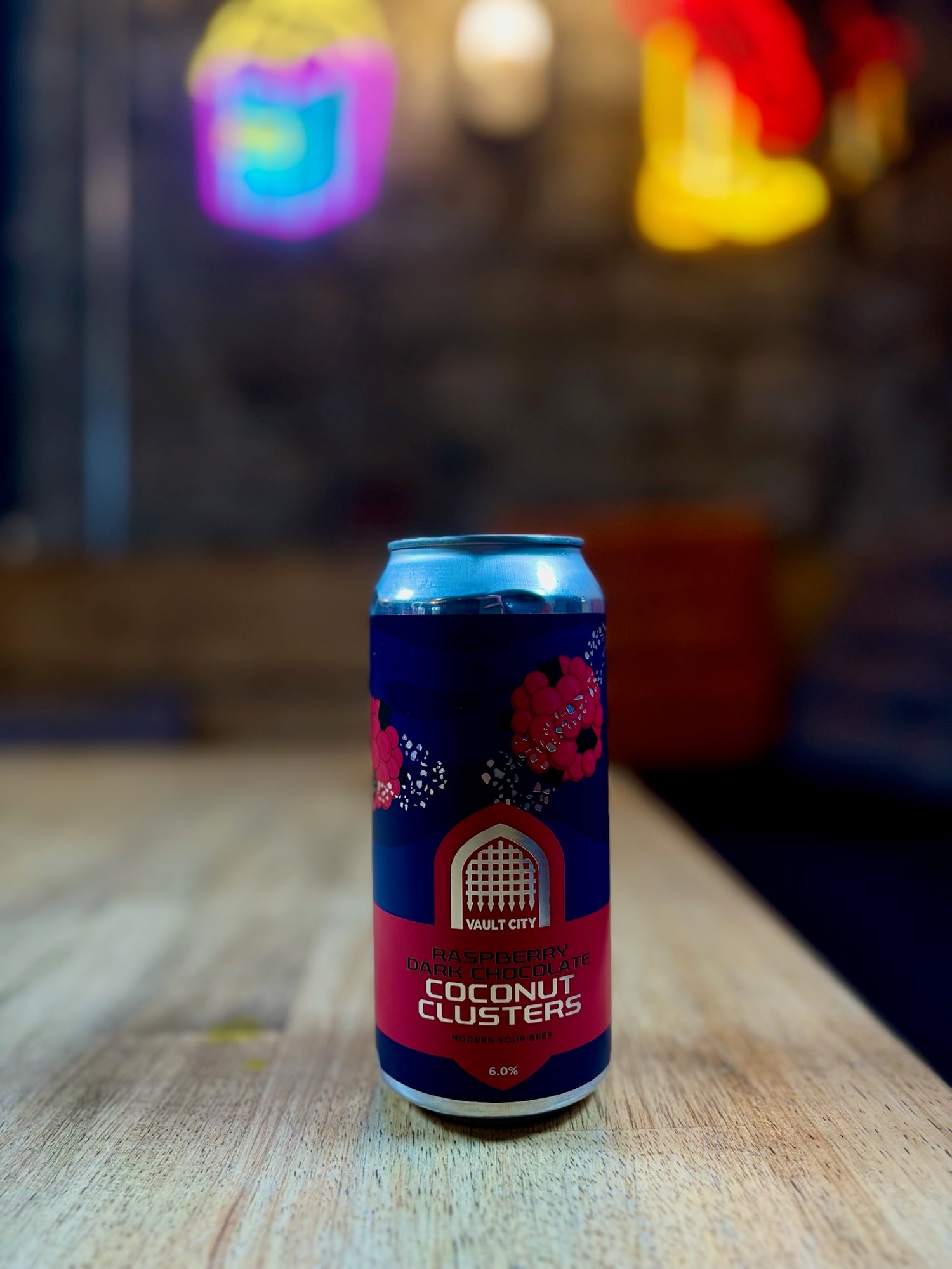 Coconut Clusters - 6.0% Raspberry Dark Chocolate Sour - Vault City - 440ml can