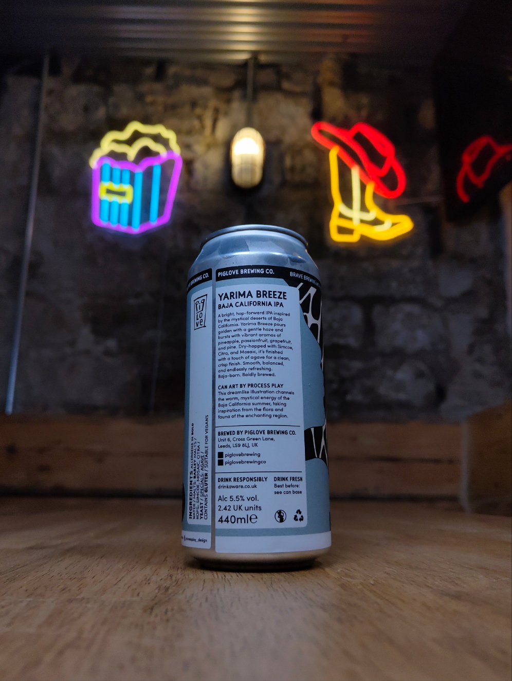 Yarima Breeze - 5.5% California IPA - PigLove Brewery - 440ml can