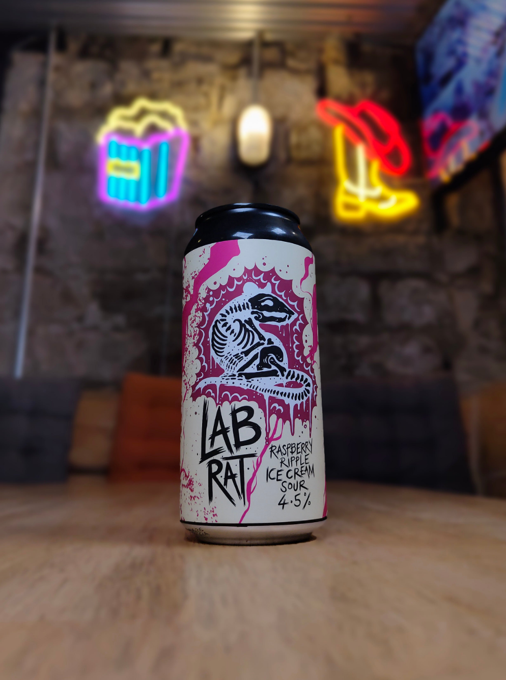 Lab Rat - 4.5% Raspberry Ripple Ice Cream Sour - OSSETT - 440ml Can
