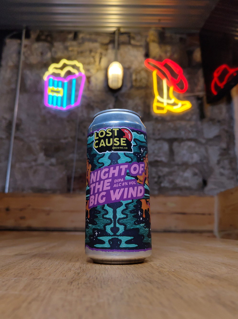 Night Of The Big Wind - 8% DIPA - Lost Cause Brewing Co. - 440ml can