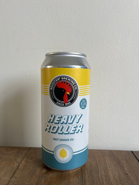 Heavy Roller - 5.3% Hazy Summer IPA - Rooster’s Brewing Co - 440ml can