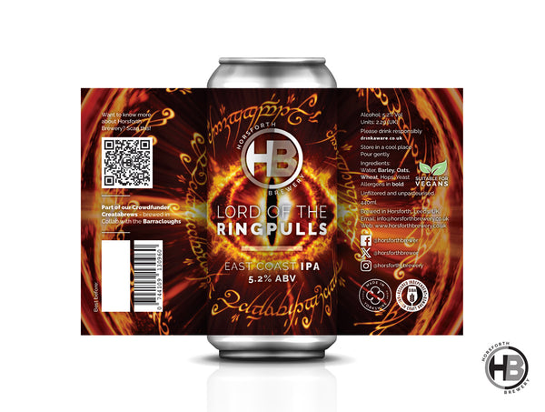 Lord of the Ringpulls - 5.2% East Coast IPA - Horsforth Brewery - 440ml Can