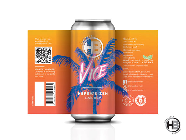 Vice - 4.5% Wheat Beer - Horsforth Brewery - 440ml Can