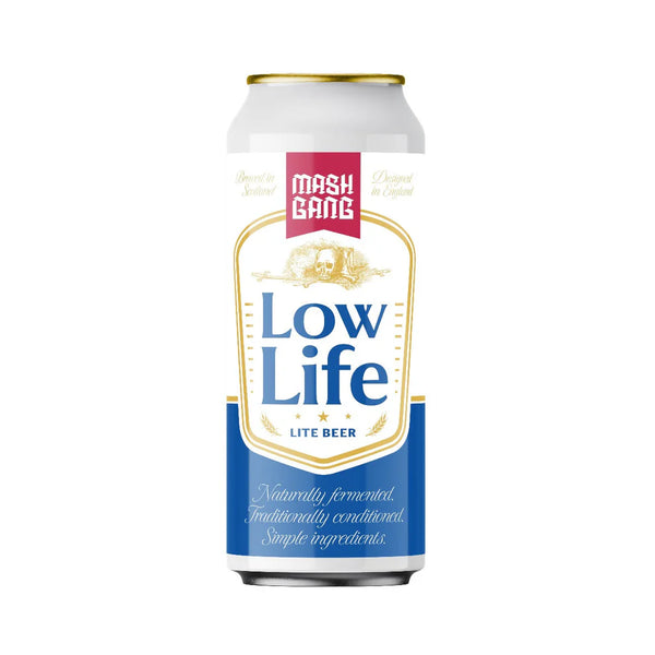 Low Life - 0.5% Lite Beer - Mash Gang - 440ml can