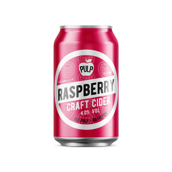 Raspberry cider - Pulp - 4% fruit cider - 330ml can