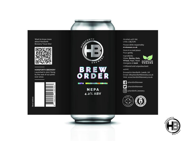 Brew Order - 4.2% NE Pale Ale - Horsforth Brewery - 440ml Can