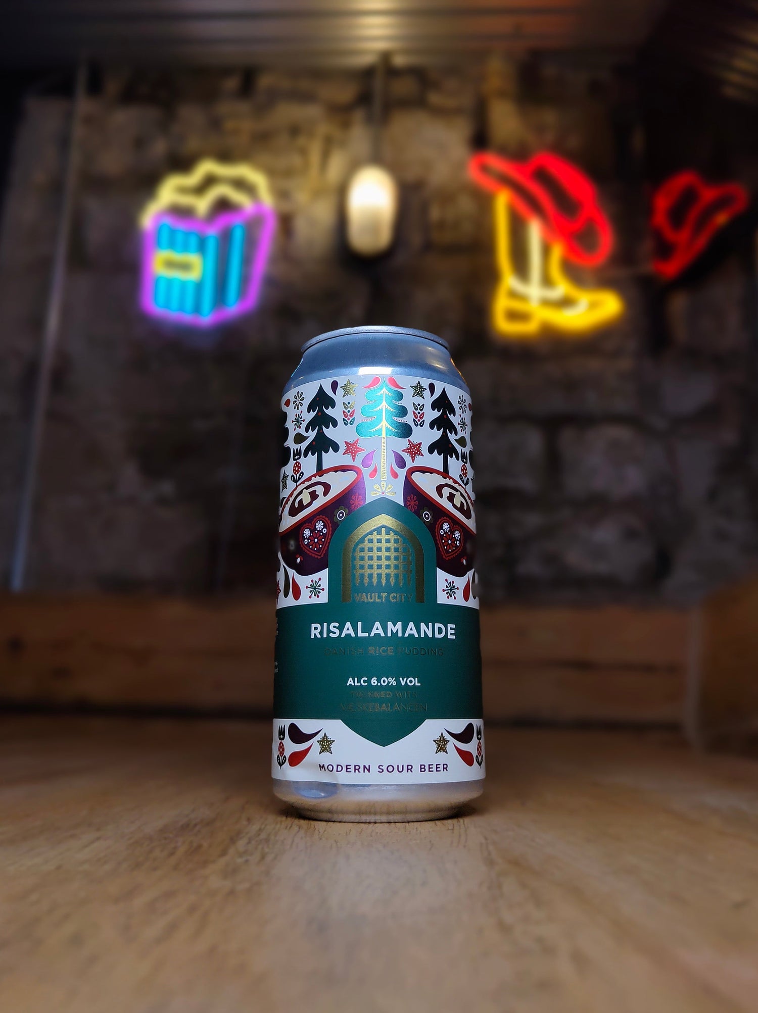 Risalamande - 6% Cherry & Vanilla Pastry Sour - Vault City - 440ml Can