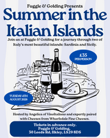 Fuggle & Golding: Summer in the Italian Islands ~ Wine Tasting