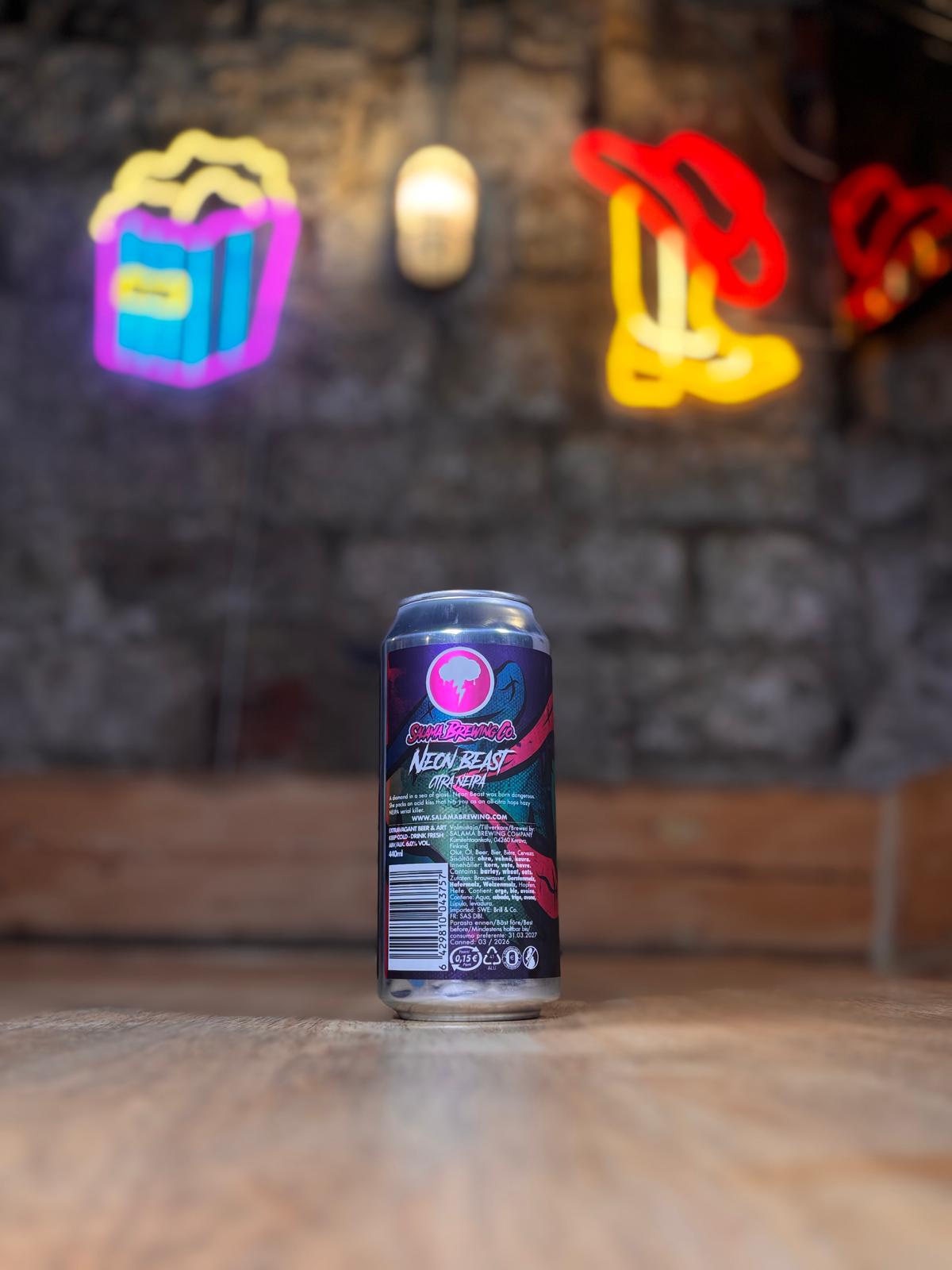 Neon Beast - 6% NEIPA - Salama Brewing Co - 440ml Can