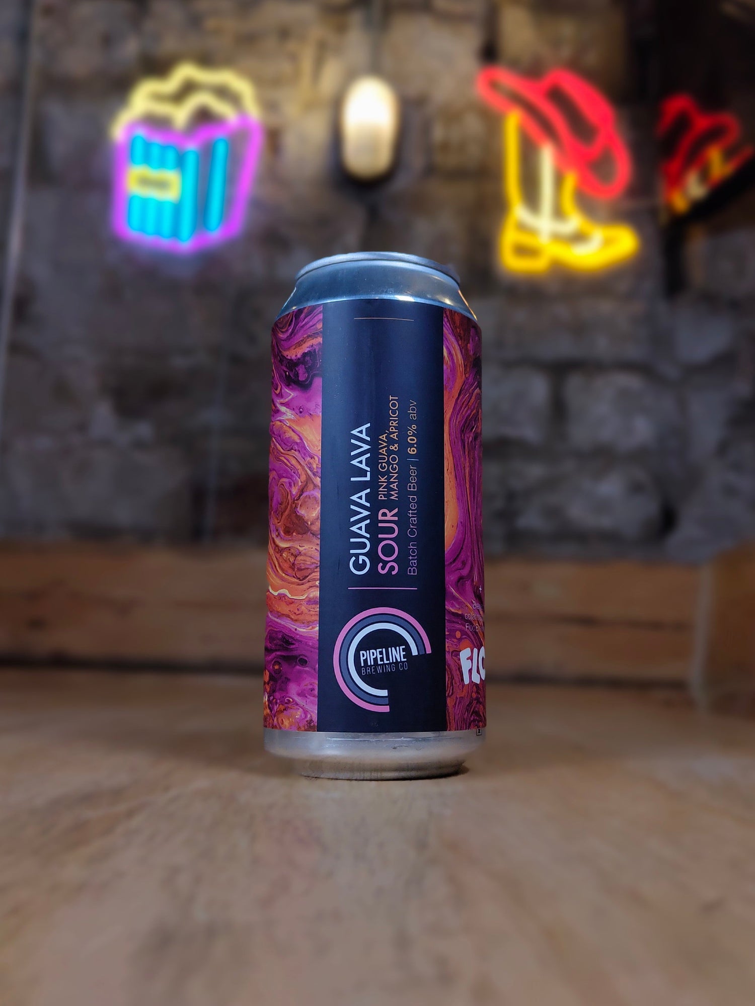 Guava Lava - 6% Sour - Pipeline Brewing Co X Floc Brewing - 440ml Can