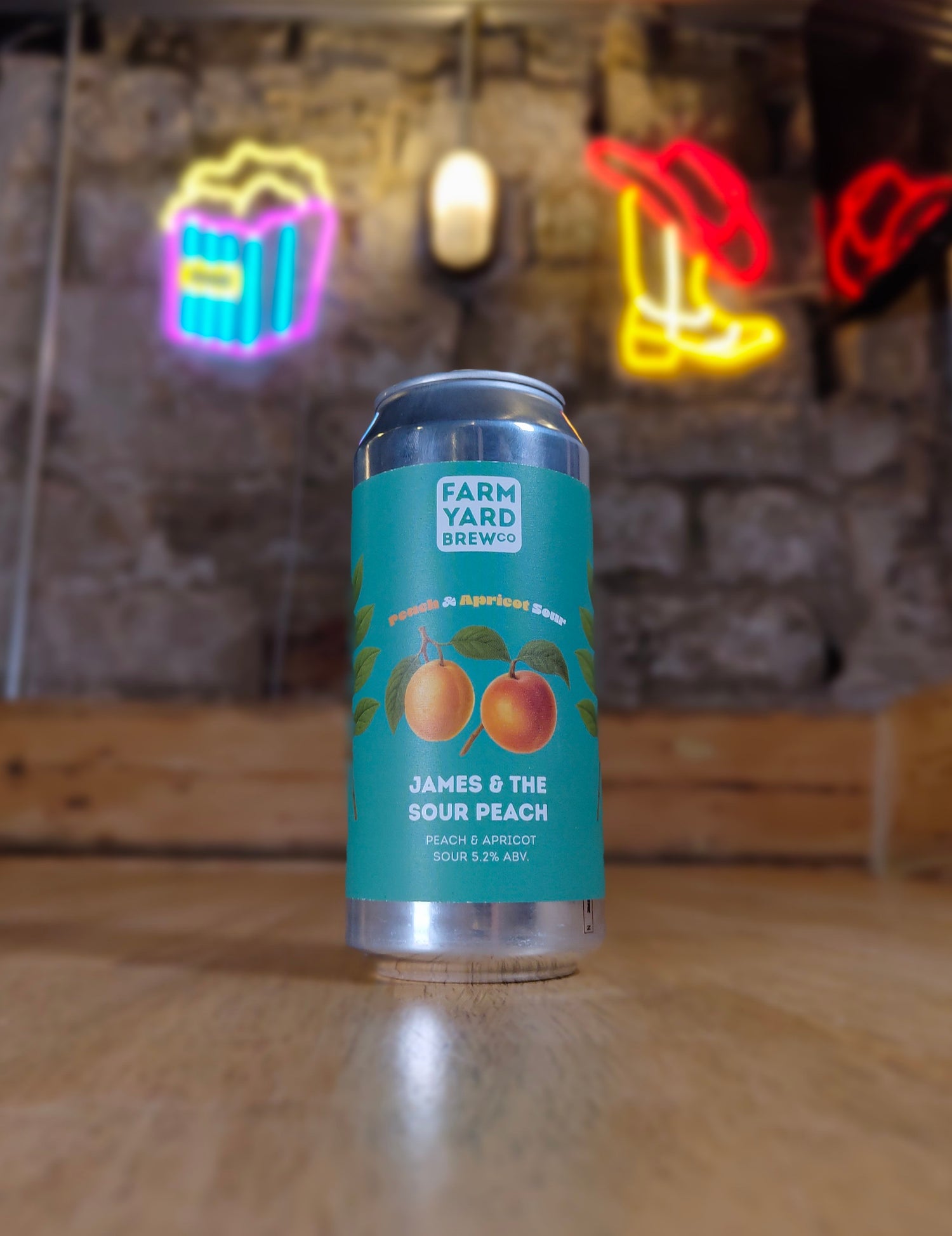 James And The Sour Peach - 5.2% Peach & Apricot Sour - Farm Yard Brew Co - 440ml Can