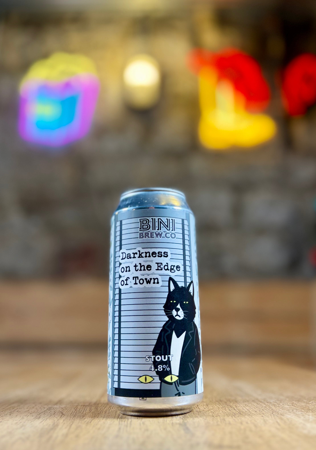 Darkness On The Edge Of Town - 4.8% Stout - Bini Brew Co - 440ml Can