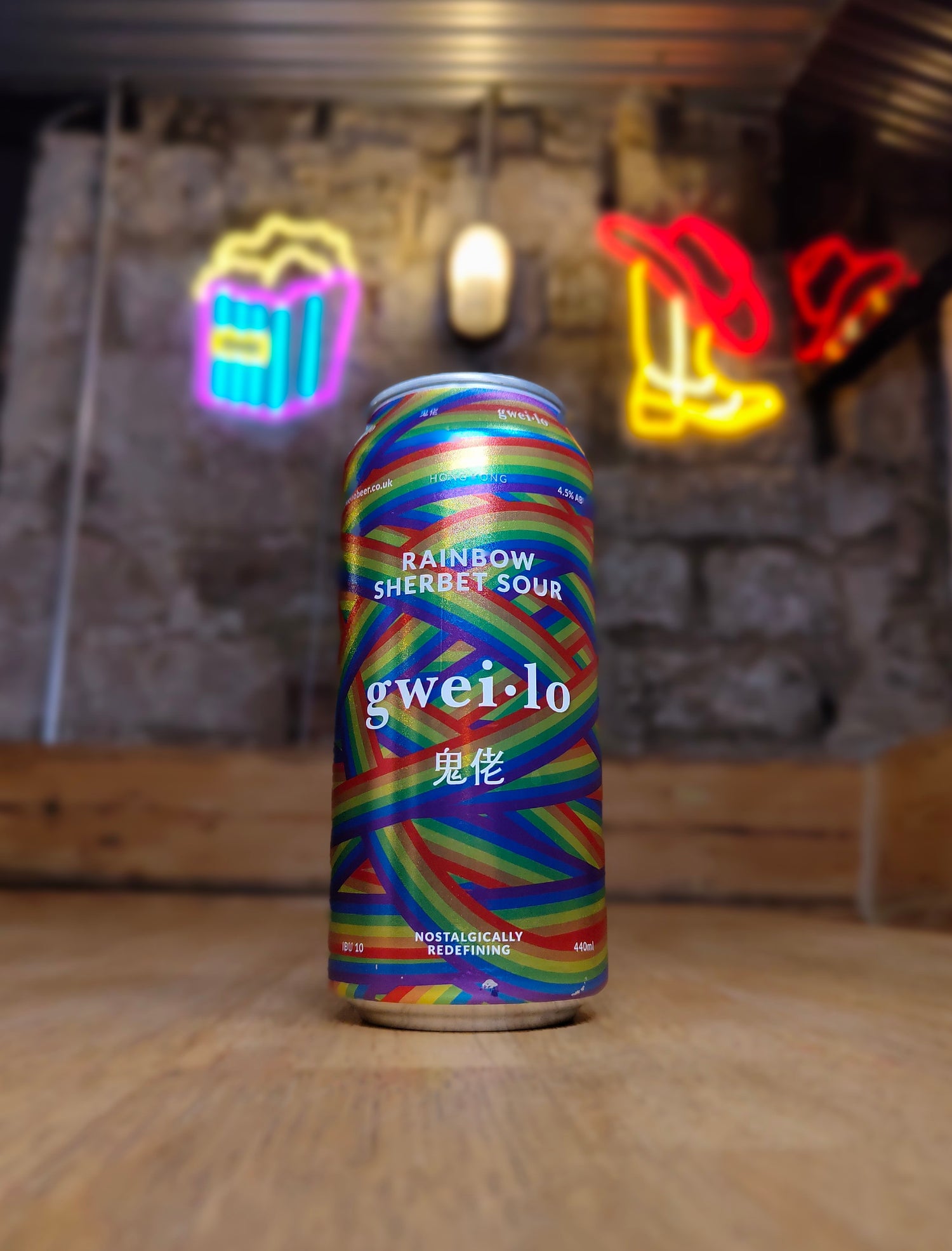 Rainbow Sherbet Sour - 4.5% Sour - Gweilo - 440ml Can