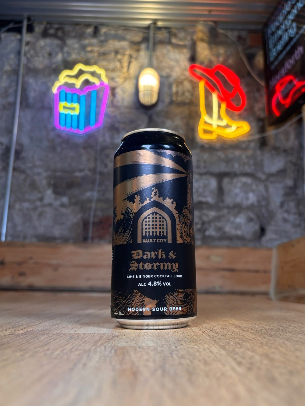 Dark & Stormy - 4.8% Lime & Ginger Cocktail Sour - Vault City - 440ml Can