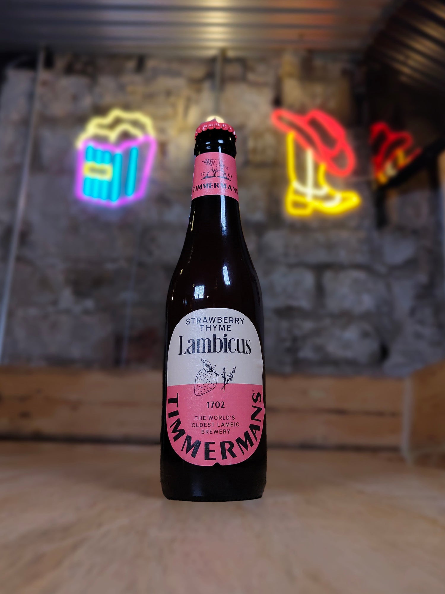 Strawberry Thyme - 4% Strawberry Lambic - Timmermans - 330ml Bottle