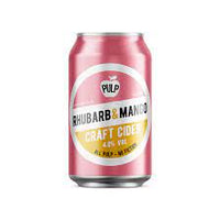 Rhubarb & Mango - 4% Craft Cider - Pulp - 330ml Can