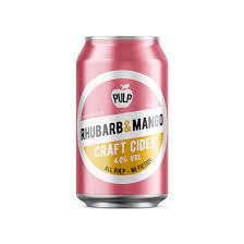 Rhubarb & Mango - 4% Craft Cider - Pulp - 330ml Can