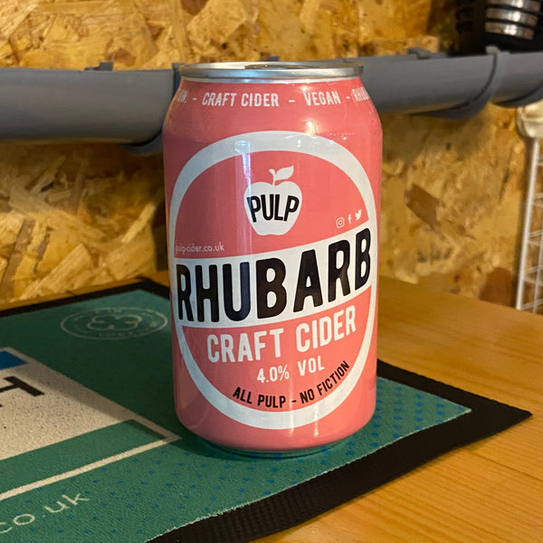 Rhubarb - 4% Craft Cider - Pulp - 330ml Can